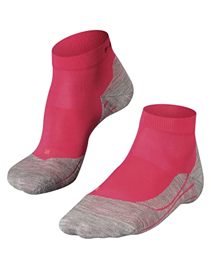 FALKE Damen Laufsocken RU4 Endurance Short W Sso Baumwolle Funktionsmaterial antiblasen 1 Paar, Rot Rose 8564, 37-38 von FALKE