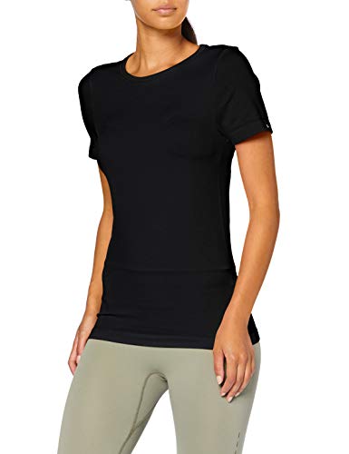 FALKE Damen Round Neck Shirt, Black, XS-S von FALKE