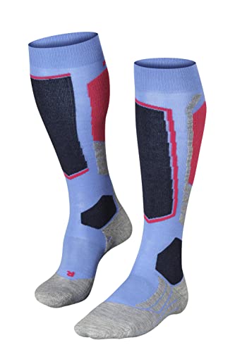 FALKE Damen Skisocken SK2 Intermediate W Kh Wolle Funktionsmaterial warm dick 1 Paar, Blau Blue Note 6545, 35-36 FALKE Damen Skisocken SK2 Intermediate W Kh Wolle Funktionsmaterial warm dick 1 Paar, Blau Blue Note 6545, 35-36 von FALKE