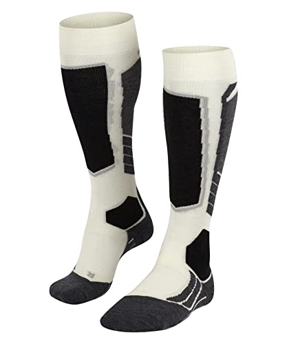FALKE Damen Skisocken SK2 Intermediate Wool W Kh Wolle Funktionsmaterial warm dick 1 Paar, Weiß Off-White 2040, 35-36 FALKE Damen Skisocken SK2 Intermediate Wool W Kh Wolle Funktionsmaterial warm dick 1 Paar, Weiß Off-White 2040, 35-36 von FALKE