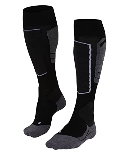 FALKE Damen Skisocken SK4 Advanced W Kh Wolle Funktionsmaterial warm dünn 1 Paar, Schwarz Black-Mix 3010-O, 35-36 FALKE Damen Skisocken SK4 Advanced W Kh Wolle Funktionsmaterial warm dünn 1 Paar, Schwarz Black-Mix 3010-O, 35-36 von FALKE