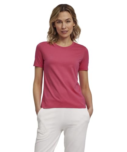 FALKE Damen T-Shirt Basic Round Neck W S/S SH Baumwolle weich hautfreundlich 1 Stück, Lila (Fuchsia 8856), S von FALKE