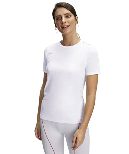 FALKE Damen T-Shirt CORE Round Neck W S/S SH Funktionsmaterial feuchtigkeitsregulierend 1 Stück, Weiß (White 2008), XL/XXL von FALKE