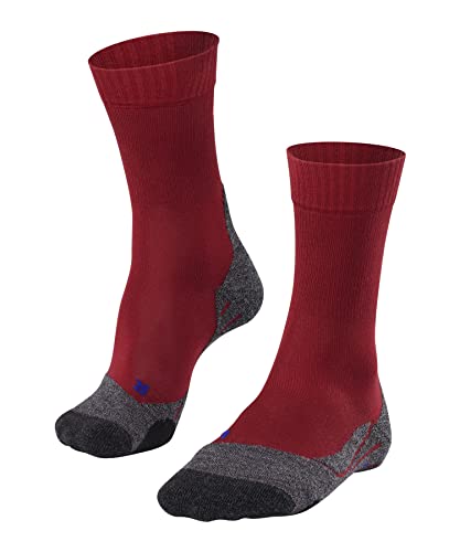 FALKE Damen Wandersocken TK2 Explore Cool W SO Funktionsgarn antiblasen dick 1 Paar, Rot (Ruby 8830), 37-38 von FALKE