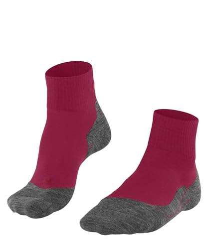 FALKE Damen Wandersocken TK5 Wander Short W Sso Wolle Funktionsmaterial antiblasen dünn 1 Paar, Rot Rose 8564, 35-36 FALKE Damen Wandersocken TK5 Wander Short W Sso Wolle Funktionsmaterial antiblasen dünn 1 Paar, Rot Rose 8564, 35-36 von FALKE