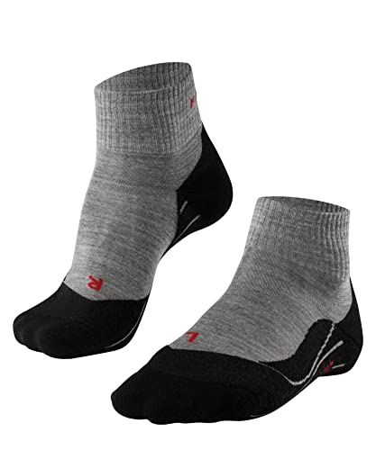 FALKE Damen Wandersocken TK5 Wander Short W Sso Wolle Funktionsmaterial antiblasen dünn 1 Paar, Grau Light Grey 3403, 39-40 FALKE Damen Wandersocken TK5 Wander Short W Sso Wolle Funktionsmaterial antiblasen dünn 1 Paar, Grau Light Grey 3403, 39-40 von FALKE