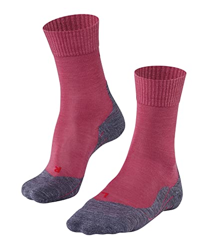 FALKE Damen Wandersocken TK5 Wander W SO Wolle antiblasen dünn 1 Paar, Rot (Mixed Berry 8215), 35-36 von FALKE