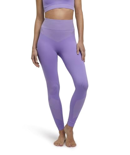 FALKE Damen Trainingshose Yoga Tights W TI Baumwolle Funktionsmaterial feuchtigkeitsregulierend 1 Stück, Lila (Lavender 8235), M von FALKE