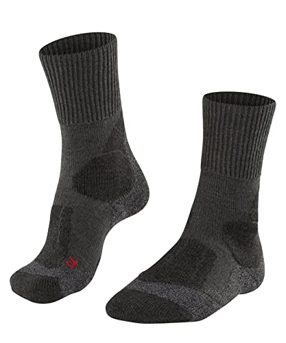 FALKE Damen Wandersocken TK1 Adventure W So Wolle Funktionsmaterial antiblasen dick 1 Paar, Grau Asphalt Melange 3180, 35-36 FALKE Damen Wandersocken TK1 Adventure W So Wolle Funktionsmaterial antiblasen dick 1 Paar, Grau Asphalt Melange 3180, 35-36 von FALKE