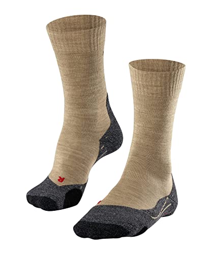 FALKE Damen Wandersocken TK2 Explore W SO Wolle antiblasen dick 1 Paar, Beige (Nature Melange 4100), 35-36 von FALKE