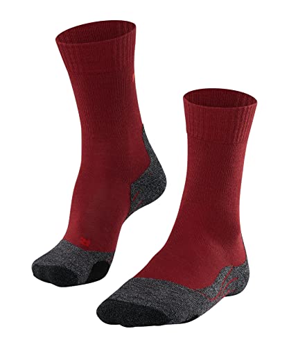 FALKE Damen Wandersocken TK2 Explore W SO Wolle antiblasen dick 1 Paar, Rot (Ruby 8830), 35-36 von FALKE