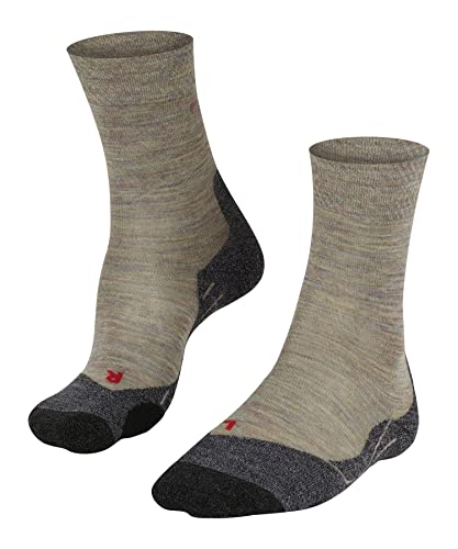 FALKE Damen Wandersocken TK2 Explore Melange W So Wolle Funktionsmaterial antiblasen dick 1 Paar, Grün Moon Mist 7765, 37-38 von FALKE