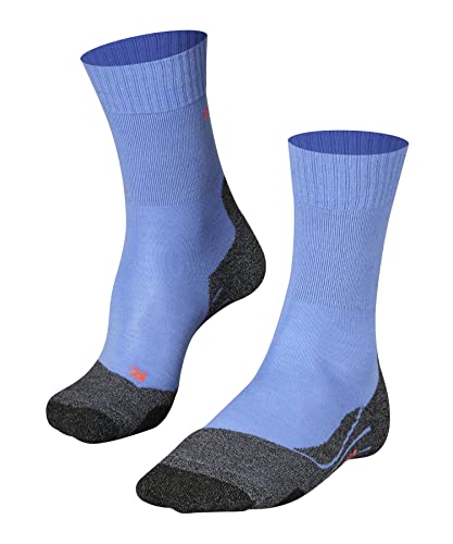 FALKE Damen Wandersocken TK2 Explore W SO Wolle antiblasen dick 1 Paar, Blau (Blue Note 6545), 35-36 von FALKE