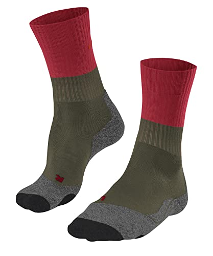 FALKE Damen Wandersocken TK2 Explore W SO Wolle antiblasen dick 1 Paar, Grün (Thyme 7829), 35-36 von FALKE