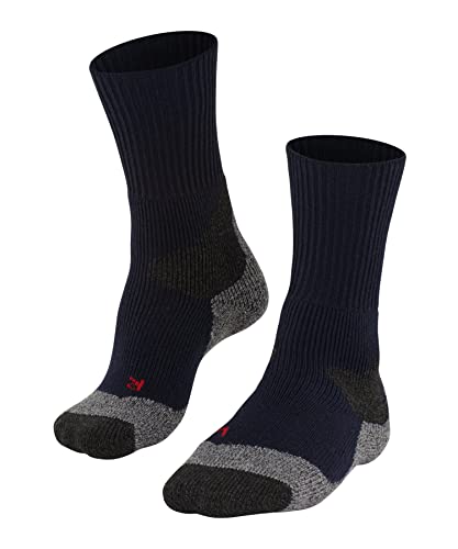 FALKE Damen Wandersocken TK4 Expedition W SO Wolle Antiblasen Dick 1 Paar, Blau (Marine 6120), 41-42 von FALKE