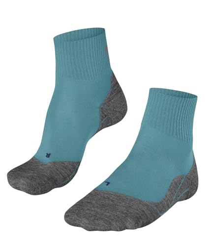 FALKE Damen Wandersocken TK5 Wander Cool Short W Sso Lyocell Funktionsmaterial antiblasen dünn 1 Paar, Blau Turquoise 6206, 41-42 von FALKE