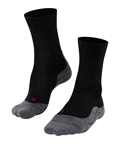 FALKE Damen Wandersocken TK5 Wander W SO Wolle antiblasen dünn 1 Paar, Schwarz (Black-Mix 3010), 35-36 von FALKE