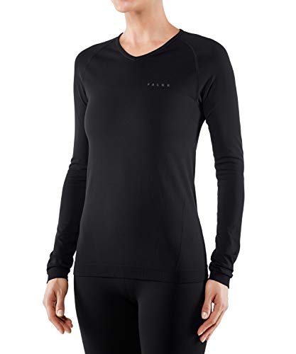 FALKE Damen Funktionsshirt Warm, Funktionsgarn, 1 Stück, Schwarz (Black 3000), XS FALKE Damen Funktionsshirt Warm, Funktionsgarn, 1 Stück, Schwarz (Black 3000), XS von FALKE