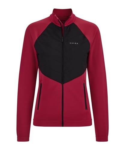 FALKE Damen Windjacke Running Weather W JA Funktionsmaterial feuchtigkeitsregulierend 1 Stück, Rot (Red 8644), XS von FALKE