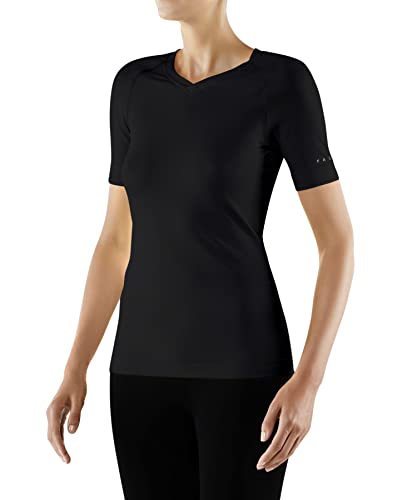 FALKE Damen Baselayer Cool V Neck W S/S SH Funktionsgarn Schnelltrocknend 1 Stück, Schwarz (Black 3000), XS FALKE Damen Baselayer Cool V Neck W S/S SH Funktionsgarn Schnelltrocknend 1 Stück, Schwarz (Black 3000), XS von FALKE