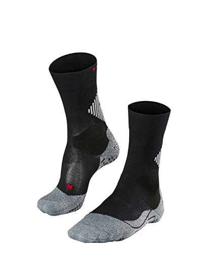 FALKE Unisex Socken 4 GRIP Stabilizing, Funktionsgarn, 1 Paar, Schwarz (Black-Mix 3010), 46-48 von FALKE