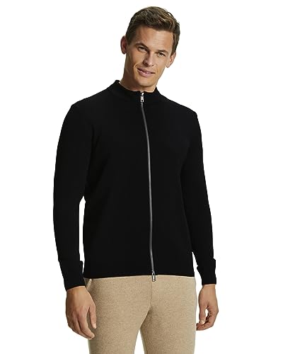 FALKE Herren Strickjacke Basic New Merino Zip M Ja Wolle weich elegant klassisch für Business und Freizeit 1 Stück, Schwarz Black 3000, XL FALKE Herren Strickjacke Basic New Merino Zip M Ja Wolle weich elegant klassisch für Business und Freizeit 1 Stück, Schwarz Black 3000, XL von FALKE