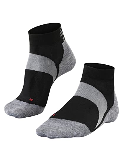 FALKE Unisex Fahrradsocken BC6 Short Racing U SSO Funktionsgarn Antiblasen 1 Paar, Schwarz (Black-Mix 3010), 44-45 von FALKE