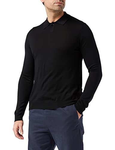 FALKE Herren Button Polo, Black, XXL FALKE Herren Button Polo, Black, XXL von FALKE