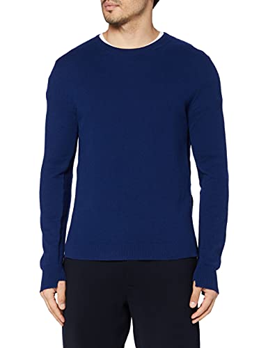 FALKE Herren Crew Neck T-Shirt, deep sea, S von FALKE