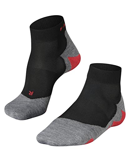 FALKE Herren Laufsocken RU5 Race Short M SSO Funktionsgarn Antiblasen 1 Paar, Schwarz (Black-Mix 3010), 44-45 von FALKE