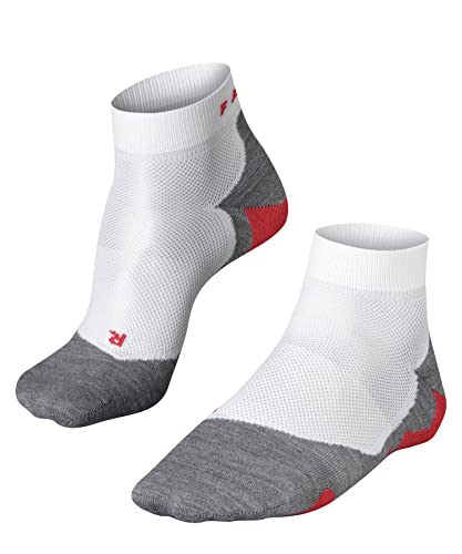 FALKE Herren Laufsocken RU5 Race Short M SSO Funktionsgarn Antiblasen 1 Paar, Weiß (White-Mix 2020), 39-41 von FALKE