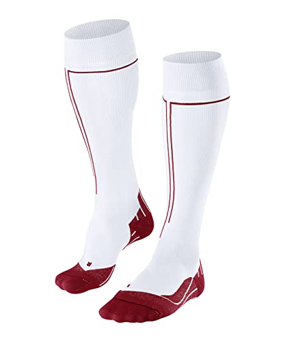 FALKE Herren Laufsocken RU Compression Energy M KH Funktionsmaterial mit Kompression 1 Paar, Weiß (White 2008) - Wadenumfang W2, 39-42 von FALKE