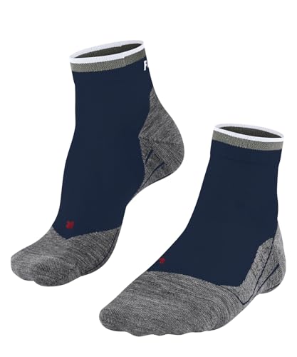 FALKE Herren Laufsocken RU4 Endurance Short M Sso Baumwolle Funktionsmaterial antiblasen 1 Paar, Blau Blue Pond 6598 Stripe, 39-41 von FALKE