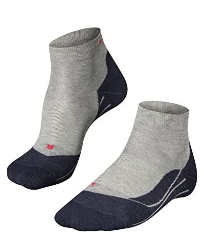 FALKE Herren Laufsocken RU4 Endurance Short M SSO Baumwolle antiblasen 1 Paar, Grau (Light Grey 3406), 46-48 von FALKE