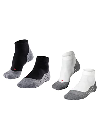 FALKE Herren Laufsocken RU4 Endurance Short 2-Pack M SSO Baumwolle antiblasen 2 Paar, Mehrfarbig (Sortiment 0010), 39-41 von FALKE