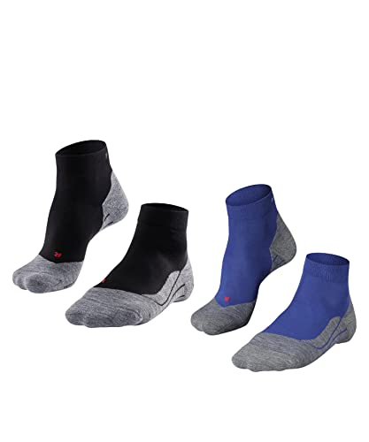 FALKE Herren Laufsocken RU4 Endurance Short 2-Pack M SSO Baumwolle antiblasen 2 Paar, Mehrfarbig (Sortiment 0020), 42-43 von FALKE