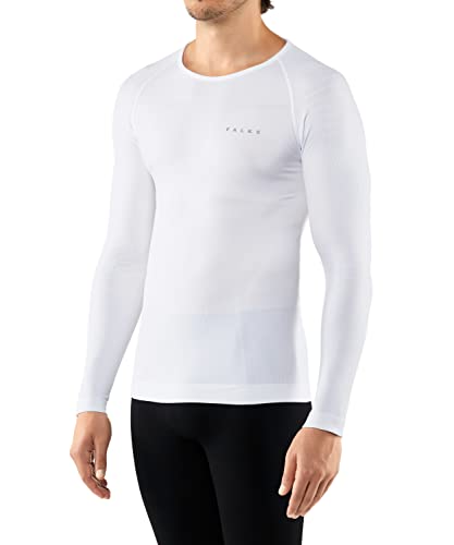 FALKE Herren Maximum Warm Tight Fit M L/S SH Baselayer-Shirt, Weiß (White 2860), M von FALKE