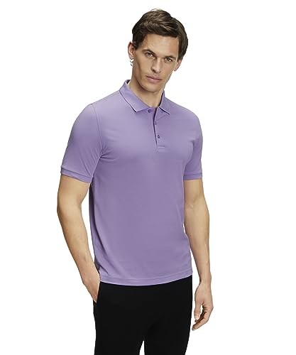 FALKE Herren Polohemd Basic Polo Shirt Piqué M PL Baumwolle weich hautfreundlich 1 Stück, Lila (Lavender 6901), L von FALKE