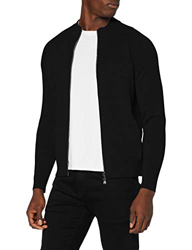 FALKE Herren Reißverschlussjacke-60094 Reißverschlussjacke, Black, XXXL von FALKE