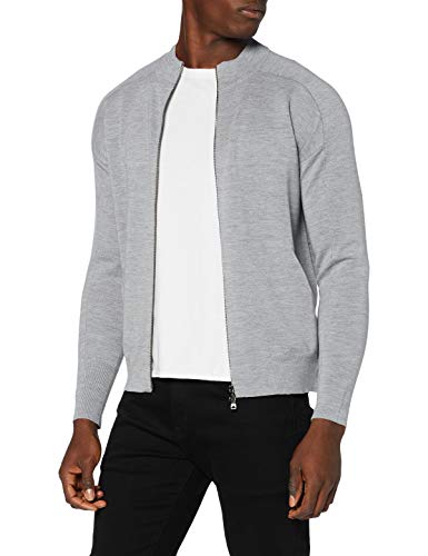 FALKE Herren Reißverschlussjacke-60094 Reißverschlussjacke, Light greymel, XL von FALKE