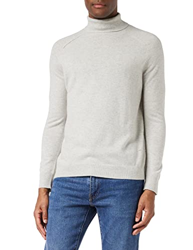 Falke Herren Roll Neck Rag Longsleeve, Light Grey Mel, L von FALKE