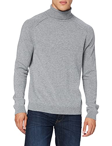 Falke Herren Roll Neck Sweatshirt, Light Grey, M von FALKE