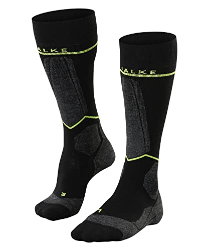 FALKE Herren Skisocken SK Energizing Wool M Kh Wolle Funktionsmaterial mit Kompression 1 Paar, Schwarz Black-Lightning 3171, 39-42 FALKE Herren Skisocken SK Energizing Wool M Kh Wolle Funktionsmaterial mit Kompression 1 Paar, Schwarz Black-Lightning 3171, 39-42 von FALKE