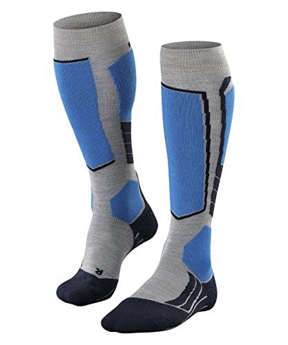 FALKE Herren Skisocken SK2 Intermediate Wool M Kh Wolle Funktionsmaterial warm dick 1 Paar, Grau Light Grey 3400, 42-43 FALKE Herren Skisocken SK2 Intermediate Wool M Kh Wolle Funktionsmaterial warm dick 1 Paar, Grau Light Grey 3400, 42-43 von FALKE