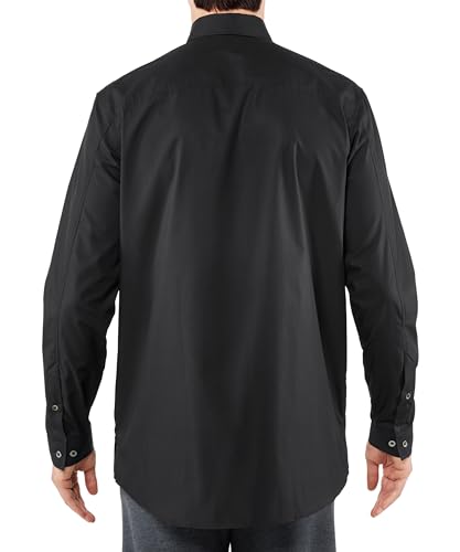 FALKE Herren Button T shirt, Schwarz, 48 EU FALKE Herren Button T shirt, Schwarz, 48 EU von FALKE