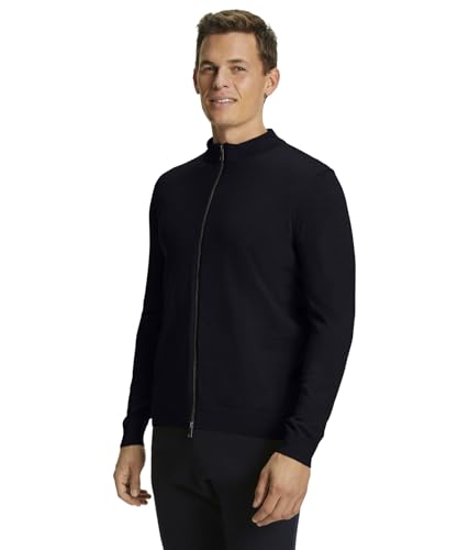 FALKE Herren Basic New Merino Zip Strickjacke weich hautfreundlich atmungsaktive klimaregulierende geruchshemmende Wolle 1 Stück von FALKE