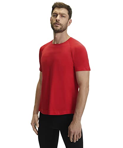 FALKE Herren T-Shirt CORE Speed Round Neck M S/S SH Funktionsmaterial feuchtigkeitsregulierend 1 Stück, Rot (Scarlet 8070), XL/XXL von FALKE