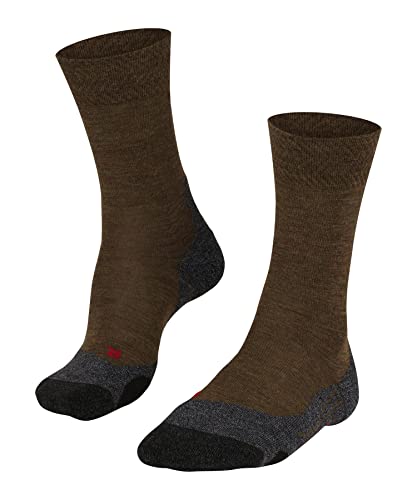 FALKE Herren Wandersocken TK2 Explore Melange M So Wolle Funktionsmaterial antiblasen dick 1 Paar, Braun Mocca 5990, 44-45 von FALKE