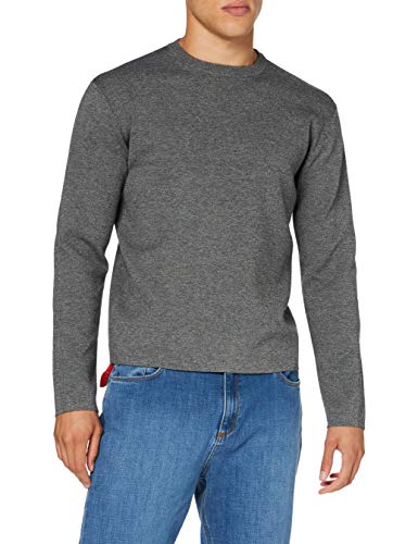 FALKE Herren V-Ausschnitt Sweatshirt-60106 Sweatshirt, Black Grey Mel, L von FALKE