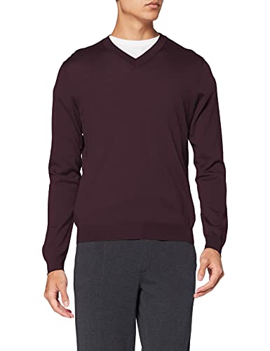 Falke Herren Longsleeve V-Neck, Burgundy, XL, 60001 Falke Herren Longsleeve V-Neck, Burgundy, XL, 60001 von FALKE